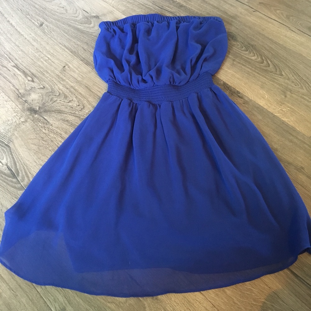 Express mini strapless dress